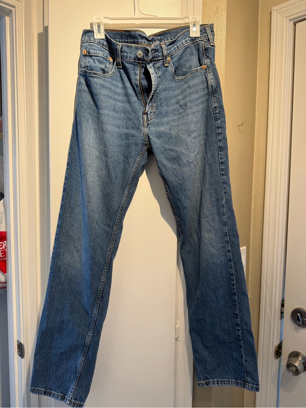 Levi's Straight-Leg Blue Denim Jeans